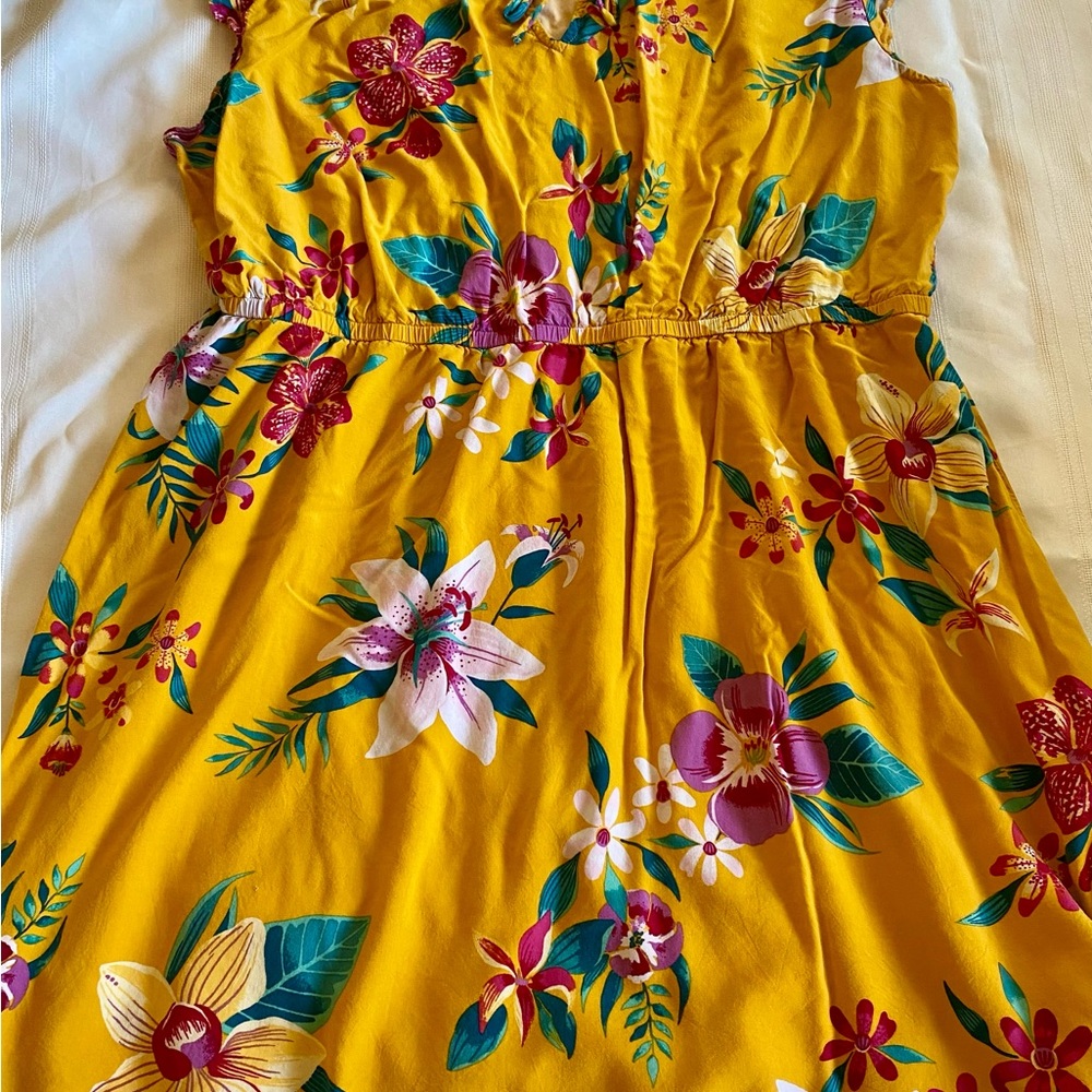 Yellow Floral Dress